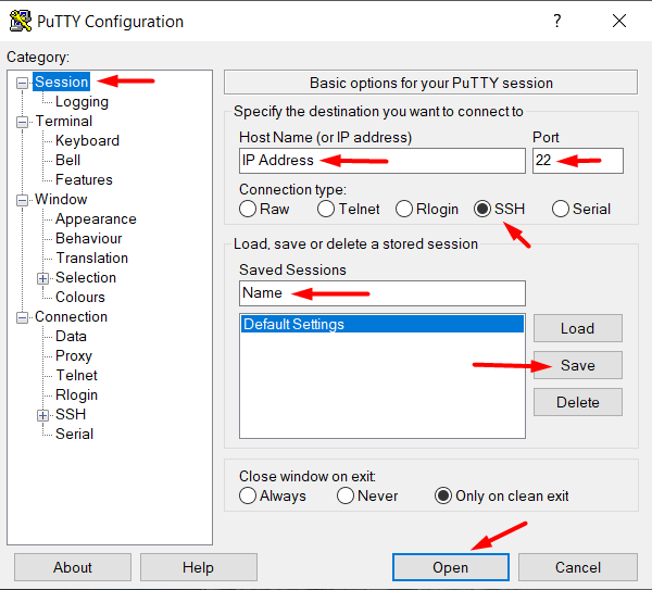 آموزش اتصال به VPS لینوکسی با نرم‌افزار PuTTY
